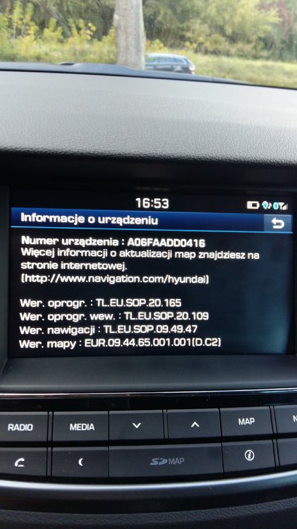 Nawigacja W Hyundaiu - Sprawdzenie Wersji Mapy - Hyundai / Kia Itp. Made In Korea - Autokącik